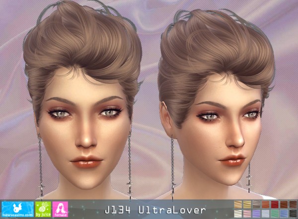 NewSea: J134 Ultra Lover hair for Sims 4