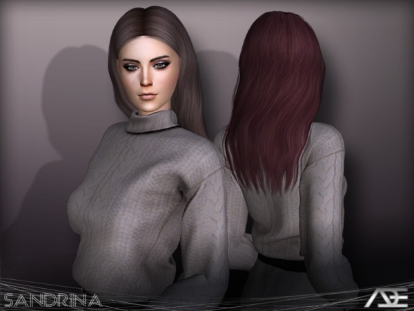 The Sims Resource: Sandrina hair by Ade Darma for Sims 4