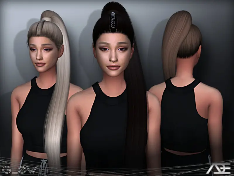 The Sims Resource Glow Har By Ade Darma Sims 4 Hairs
