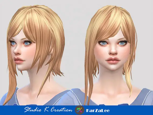 Studio K Creation: Animate Hair 91 Emi for Sims 4