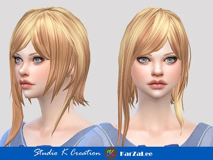 Studio K Creation Animate Hair 91 Emi Sims 4 Hairs