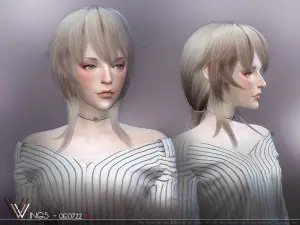 The Sims Resource: WINGS-OS0628 hair - Sims 4 Hairs