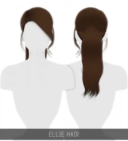 Simpliciaty: Ellie hair for Sims 4