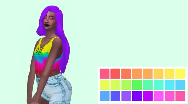 Simsworkshop: Engima hair recolored by plasmafruitsalad for Sims 4