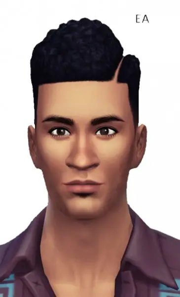 Birksches sims blog: Hard Part Afro Harder hair for Sims 4