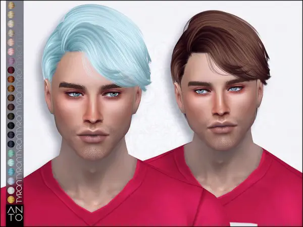 The Sims Resource: Tyron hair by Ato for Sims 4