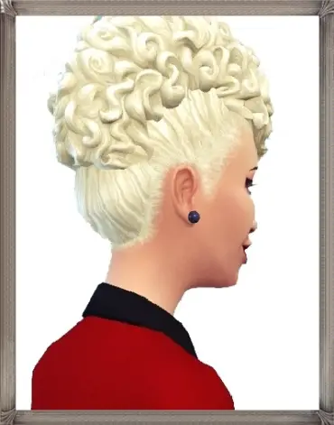 Birksches sims blog: Fancy Curls hair for Sims 4