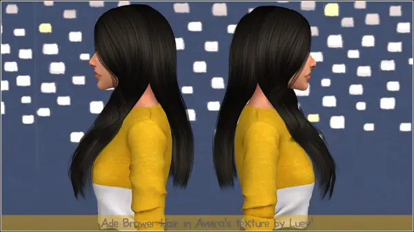 Mertiuza: Ade`s Brower hair retextured for Sims 4