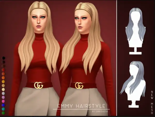 Enrique: Emmy Hair for Sims 4