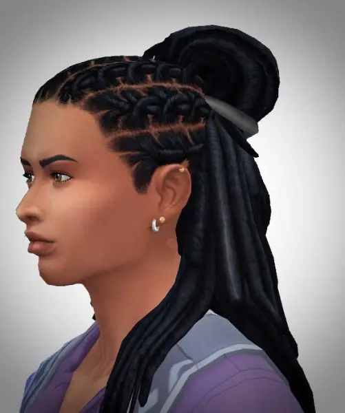 Birksches sims blog: Half Bound Dreads hair for Sims 4