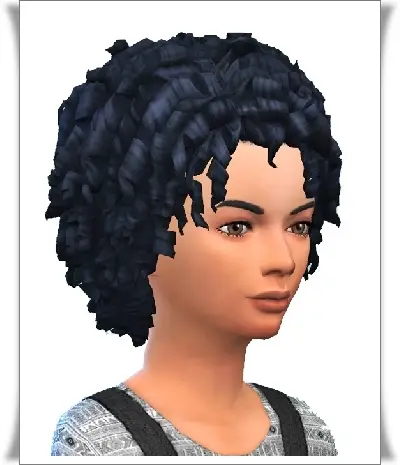 Birksches sims blog: Just Kid Curls hair for Sims 4