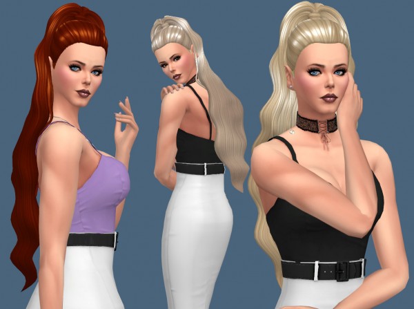 Sims Fun Stuff: Kim Hair Retextured for Sims 4