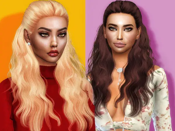 Sims 4 Hairs ~ The Sims Resource: Hannah hair retextured by Sharareh