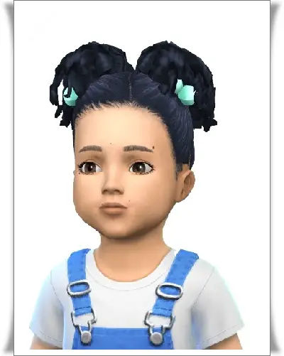 Birksches sims blog: Baby’s Curly Pigs hair for Sims 4