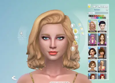 Mystufforigin: Francesca Hair Version 2 for Sims 4