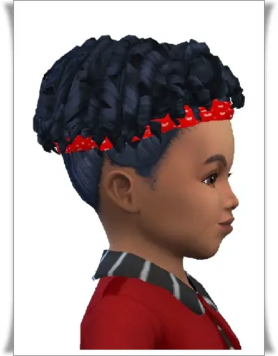 Birksches sims blog: Toddler Head band curls hair for Sims 4