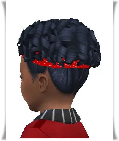 Birksches sims blog: Toddler Head band curls hair for Sims 4