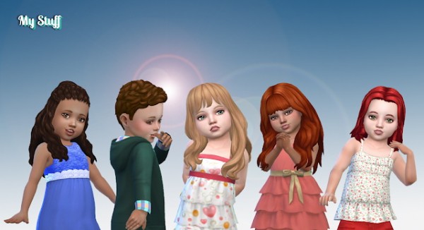 Mystufforigin: Toddlers Hair Pack 23 for Sims 4