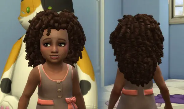 sims 4 cc toddler curly hair
