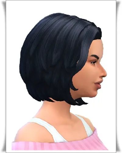 Birksches sims blog: Wavy Bob Side Bangs hair for Sims 4
