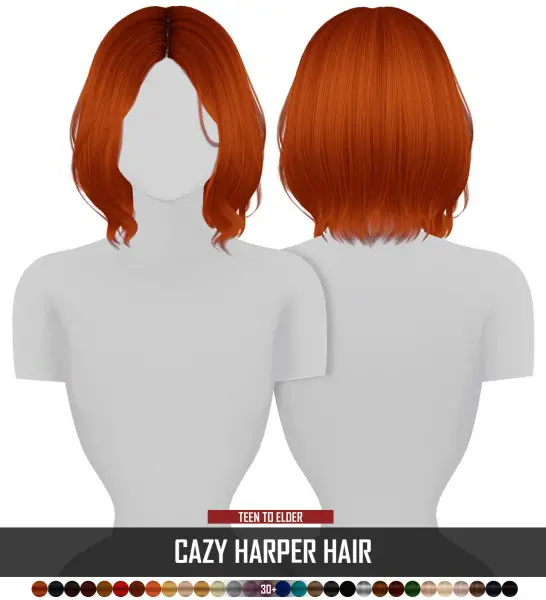 Coupure Electrique: Cazy`s Harper hair retextured   kids and toddler version for Sims 4