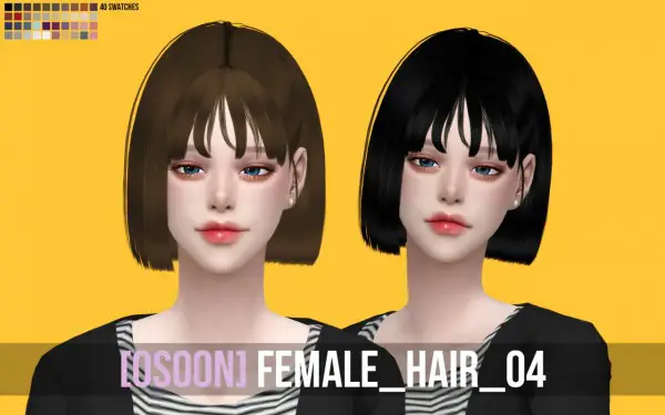 Osoon: Hair 04 for Sims 4