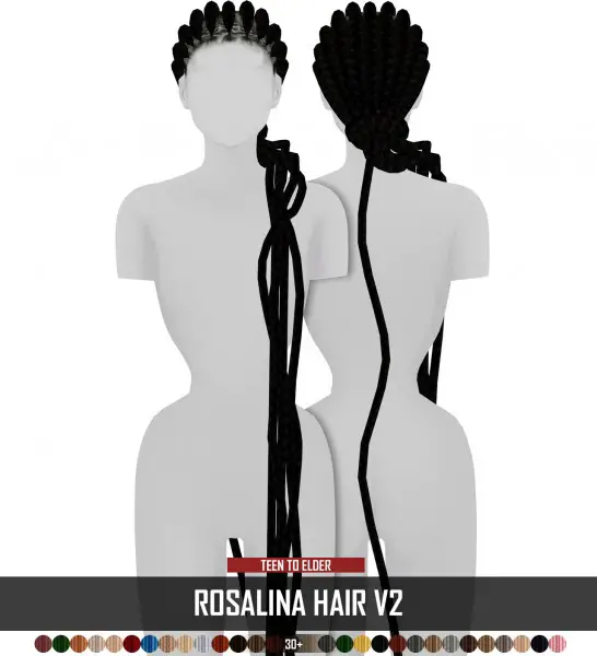 Coupure Electrique: Roasalina hair for Sims 4