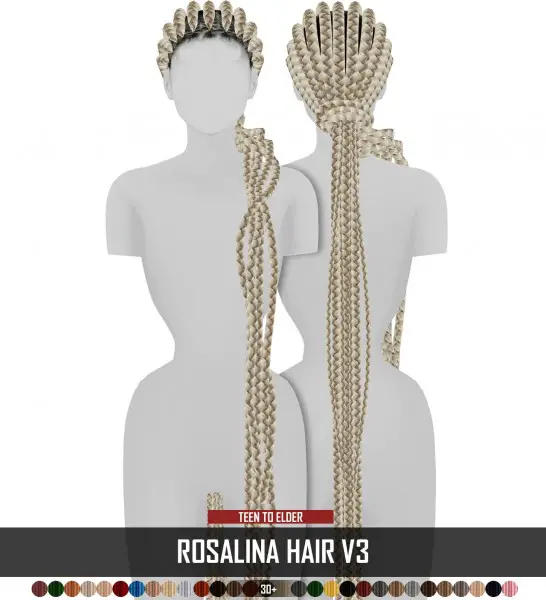 Coupure Electrique: Roasalina hair for Sims 4