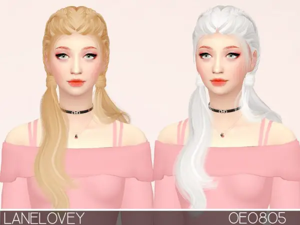 The Sims Resource: WINGS OE0805 hair retextured by chansunglover for Sims 4