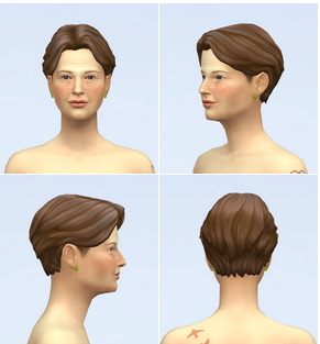 Rusty Nail: EP03 Wavy Long F hair retextured for Sims 4