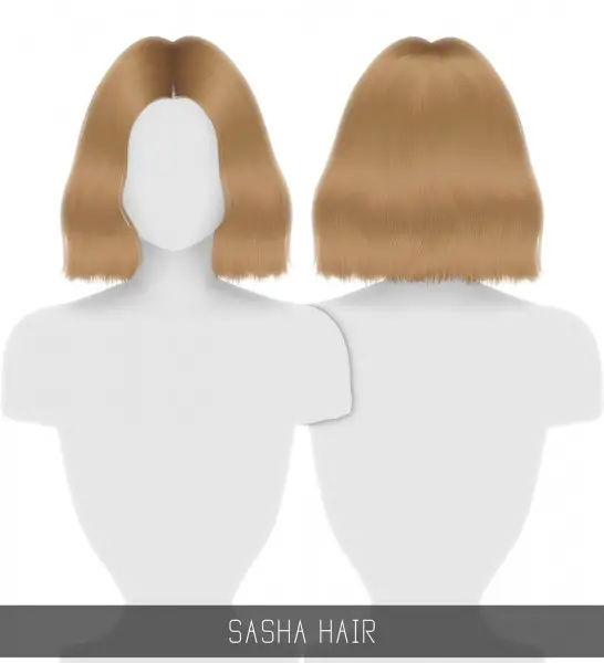 Simpliciaty: Sasha hair for Sims 4