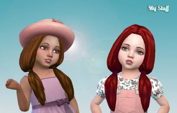  Mystufforigin: Candy Hair retextured for Toddlers for Sims 4