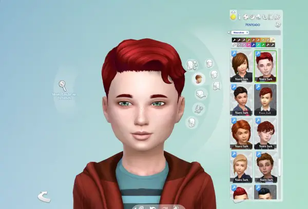 Mystufforigin: Glamour Wavy hair retextured for Sims 4
