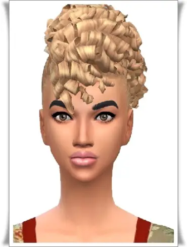 Birksches sims blog: Marci caurs hair for Sims 4