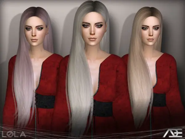 The Sims Resource: Lola hair by Ade Darma for Sims 4