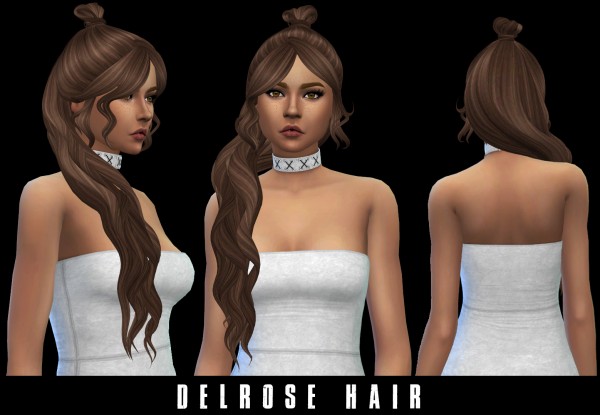 Leo 4 Sims: Delrose Hair for Sims 4