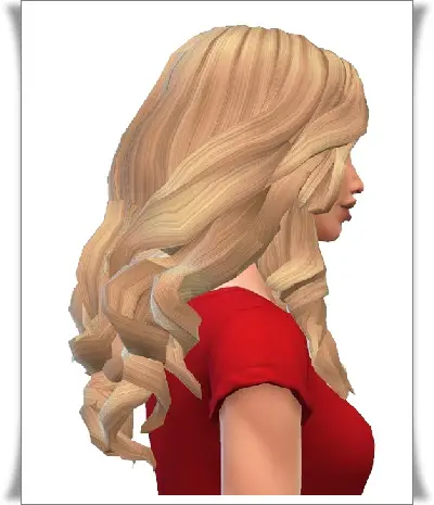 Birksches sims blog: Wild Curls Hair for Sims 4