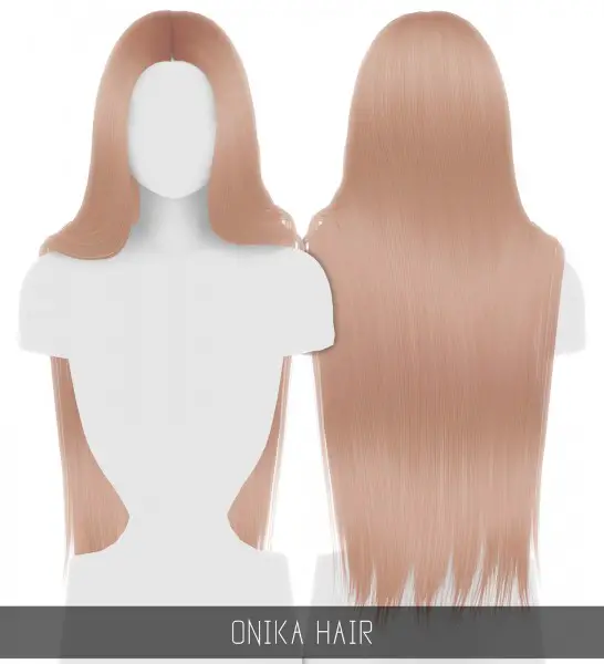 Simpliciaty: Onika hair for Sims 4