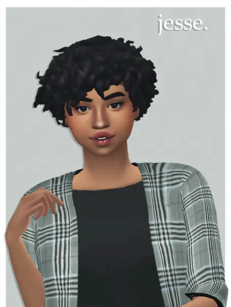 Cowplant Pizza: Jesse hair recolored for Sims 4