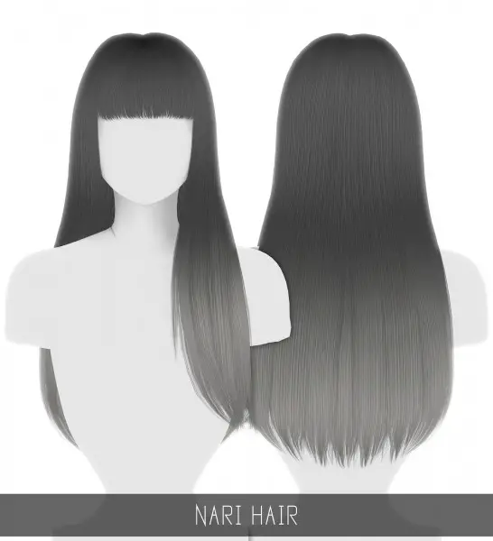 Simpliciaty: Nari Hair for Sims 4