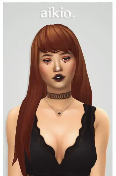 Cowplant Pizza: Aikio hair recolored for Sims 4