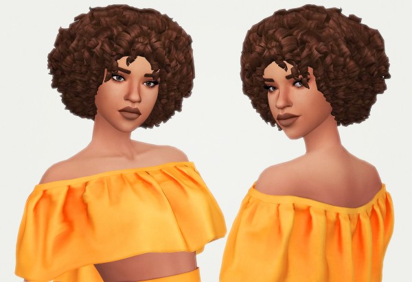 Kot Cat: Britt hair retextured for Sims 4