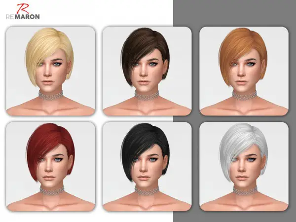 The Sims Resource: Ade` Dangerous hair retextured by Remaron for Sims 4