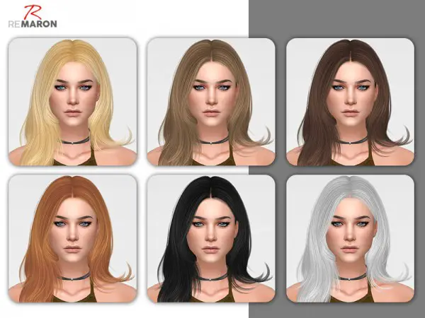The Sims Resource: Kylie Hair Retextured by Remaron for Sims 4