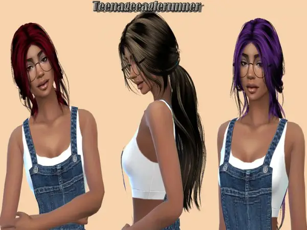 The Sims Resource: Anto`s Youth Hair Recolored by Teenageeaglerunner for Sims 4