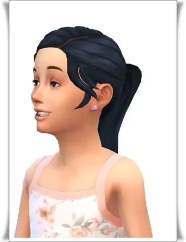 Birksches sims blog: Long Ponytail hair for girls for Sims 4