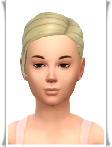 Birksches sims blog: Fancy Small Ponytail hair for kids for Sims 4