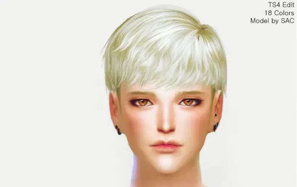 MAY Sims: MAY349M Hair retextured for Sims 4