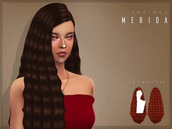Enrique: Merida Hair for Sims 4