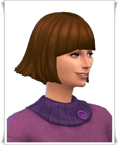 Birksches sims blog: Symmetric Bangs hair for Sims 4